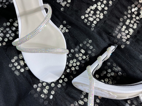 RENE CAOVILLA JEWEL SANDAL SNAKE WITH HEEL MARGOT