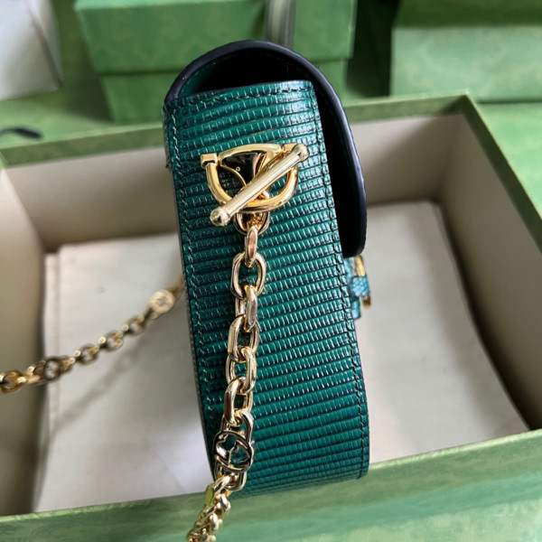 G*u*i horsebit 1955 lizard mini bag