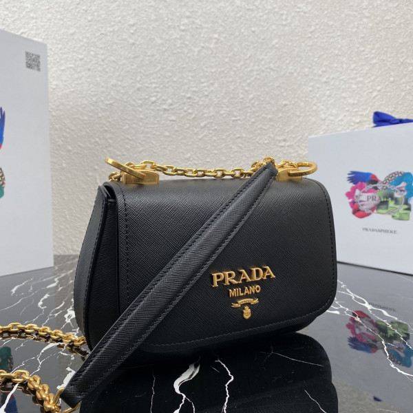 Pra*a saffiano leather