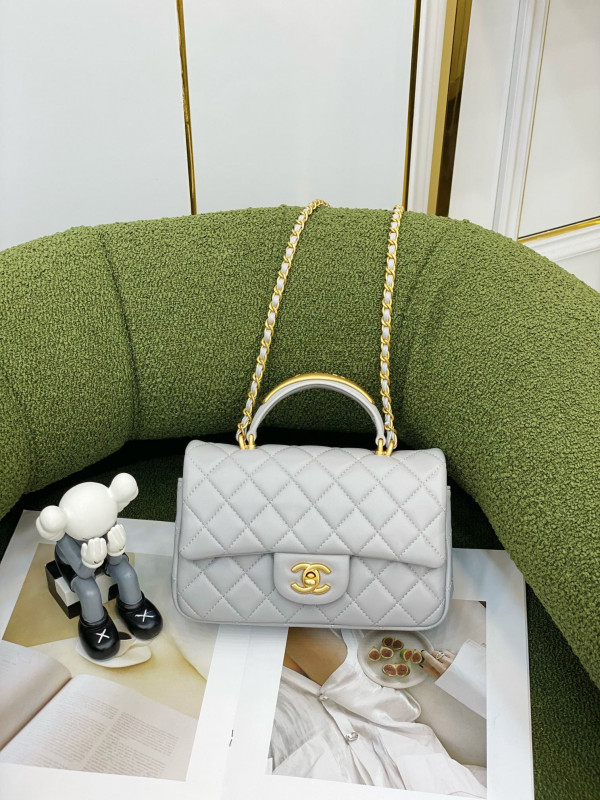 CL MINI FLAP BAG WITH TOP HANDLE