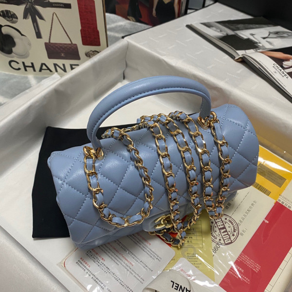 CL MINI FLAP BAG WITH TOP HANDLE