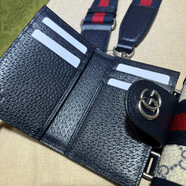 G*u*i ophidia gg mini bag and detachable wallet
