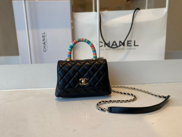 CL MINI FLAP BAG WITH TOP HANDLE