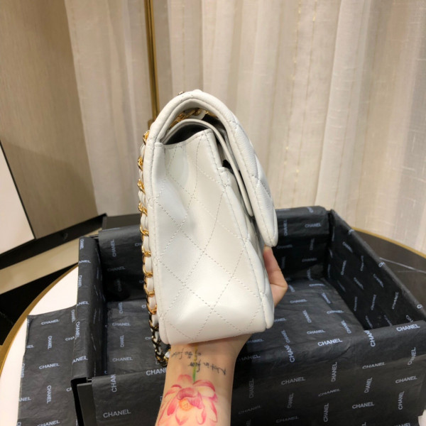 CL FLAP BAG LAMBSKIN