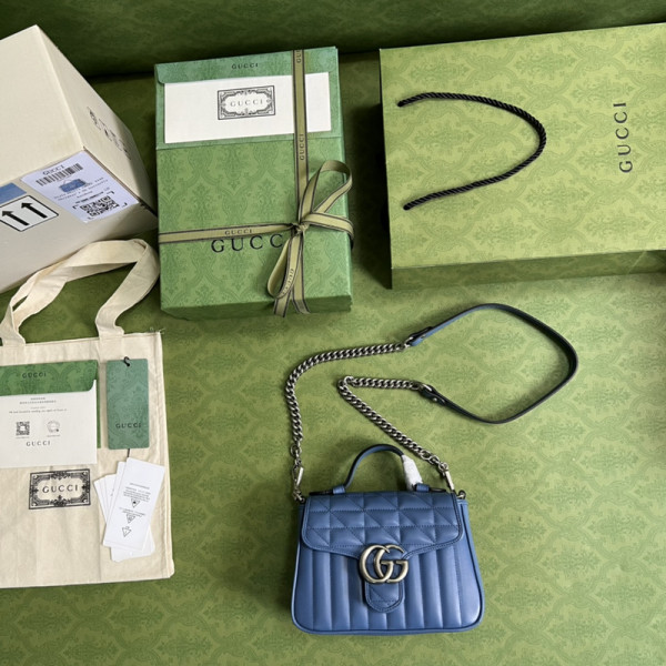 G*u*i gg marmont mini top handle bag