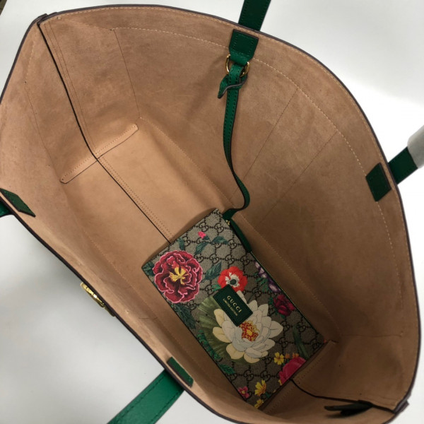 g*u*i gg S*p*e monogram flora web large ophidia tote