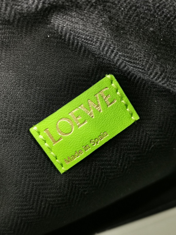 LOEWE small Cubi bag in Anagram jacquard and calfskin