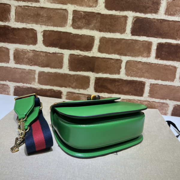 G*u*i small top handle bag with bamboo
