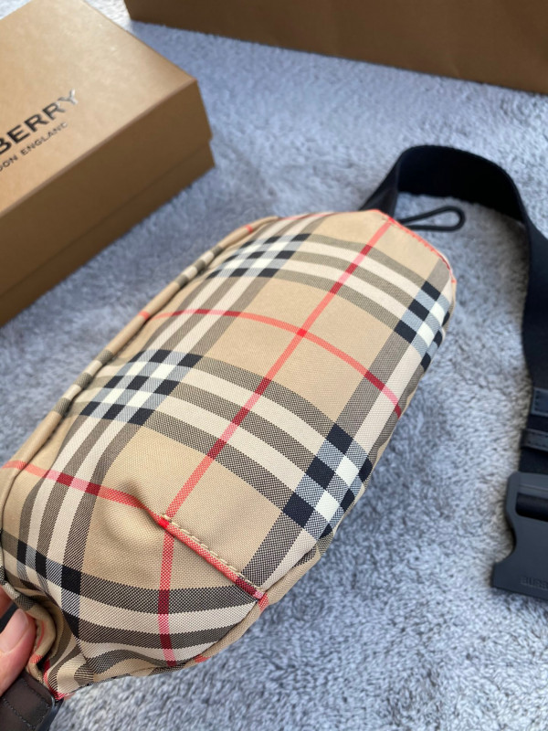 B**rry medium vintage check bonded cotton bum bag
