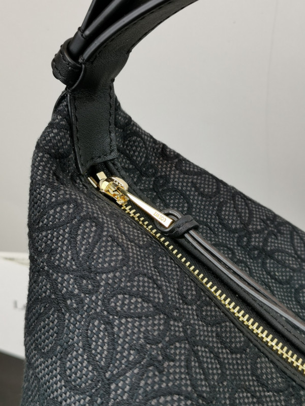LOEWE Cubi bag in Anagram jacquard and calfskin
