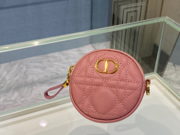 D*or detachable D*or caro round coin purse
