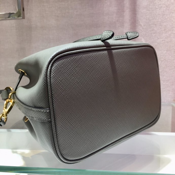 Pra*a saffiano leather bucket bag
