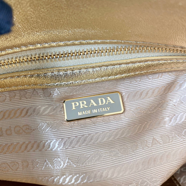 Pra*a galleria satin mini-bag with crystals