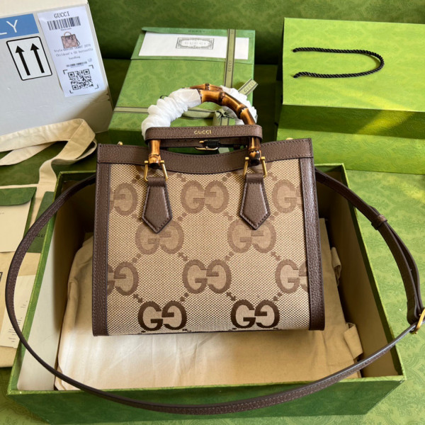 G*u*i diana small tote bag with jumbo gg