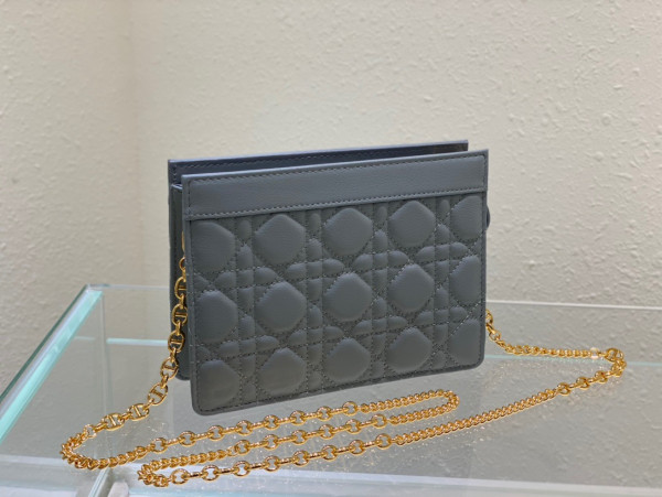 D*or caro zipped pouch with chain