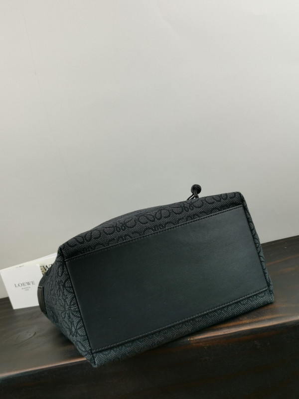 LOEWE Cubi bag in Anagram jacquard and calfskin
