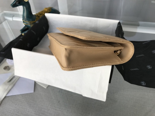 CL Flap Bag Lambskin With Gold / Silver Hardware