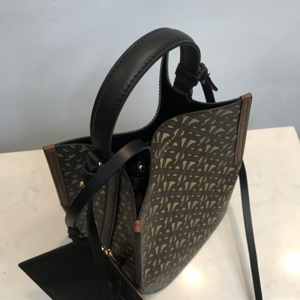B**rry small monogram e-canvas peggy bucket bag