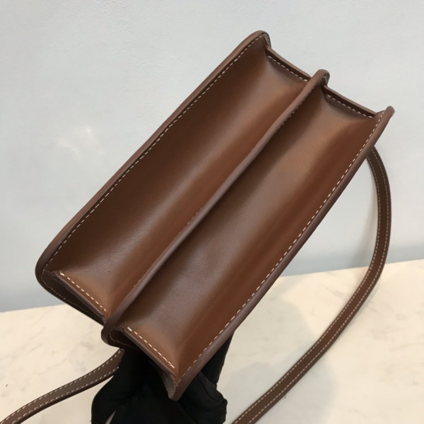 B**rry two-tone canvas and leather tb bag