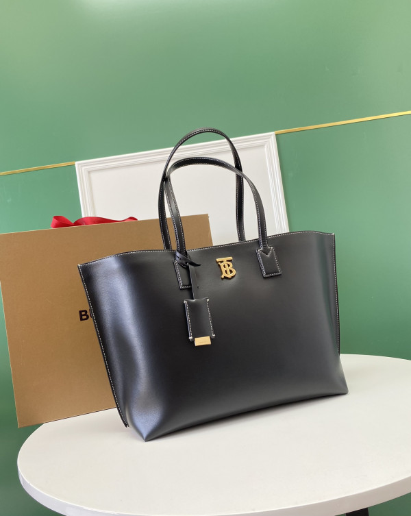 B**rry medium monogram motif leather tote