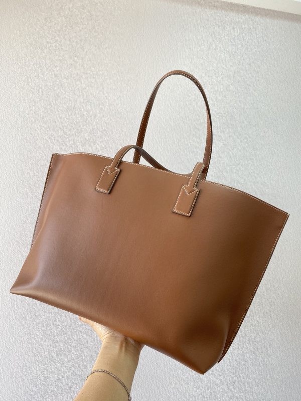 B**rry medium monogram motif leather tote