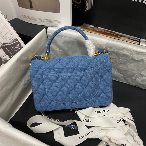 CL MINI FLAP BAG WITH TOP HANDLE