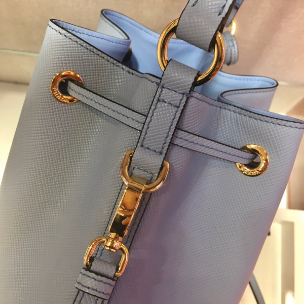 Pra*a saffiano leather bucket bag