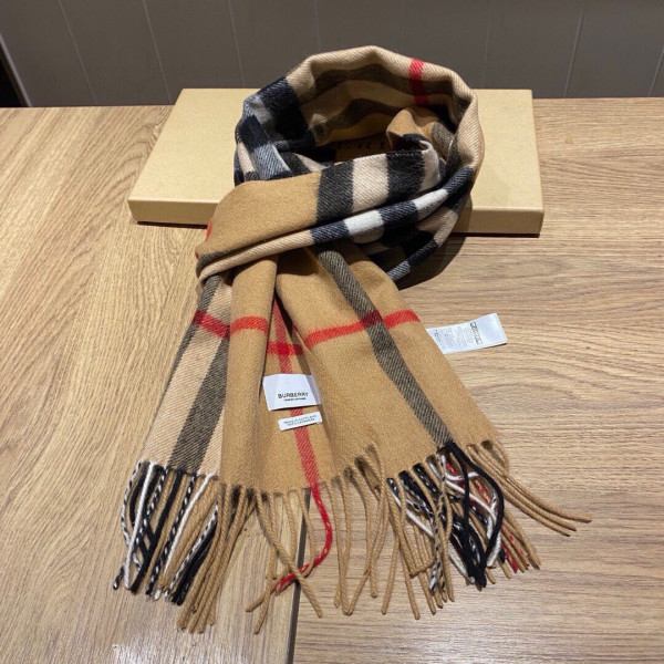 B**rry check cashmere scarf