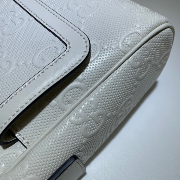 G*u*i gg embossed messenger bag