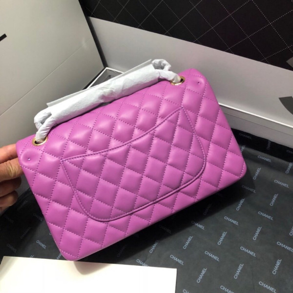 CL FLAP BAG LAMBSKIN
