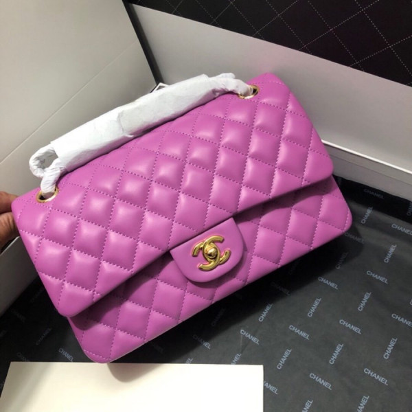 CL FLAP BAG LAMBSKIN
