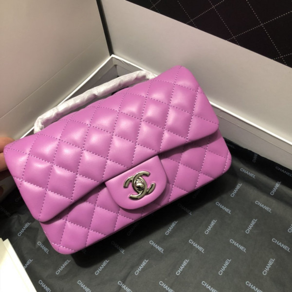 CL FLAP BAG LAMBSKIN