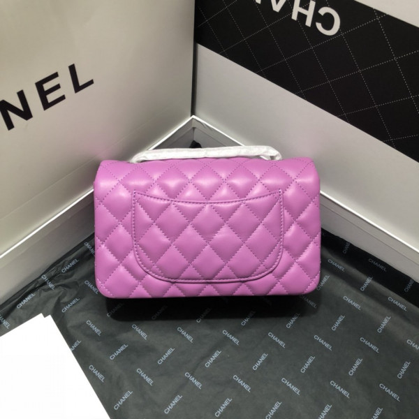 CL FLAP BAG LAMBSKIN