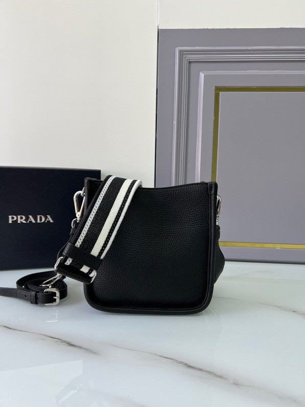 Pra*a leather mini shoulder bag