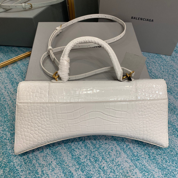 Ba*len*cia*ga hourglass stretched top handle bag