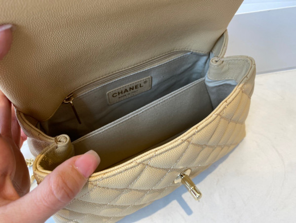 CL FLAP BAG WITH TOP HANDLE