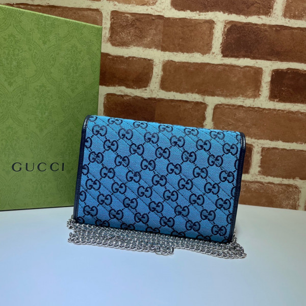 G*u*i gg marmont chain wallet