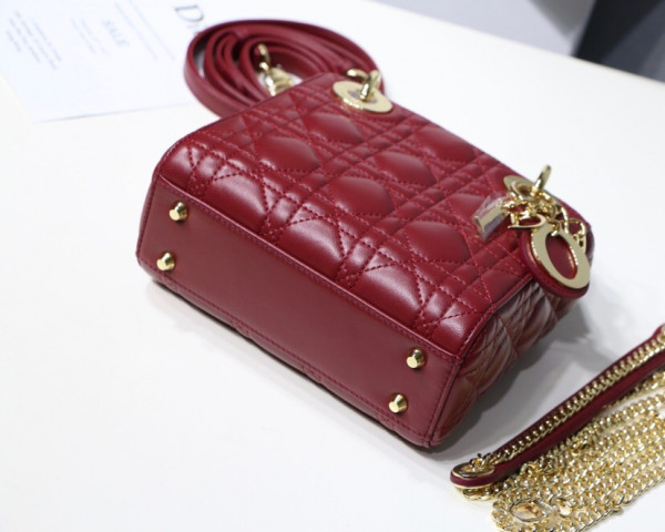 lady D*or mini with lambskin