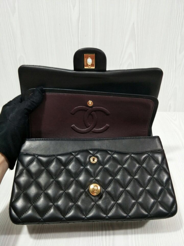 CL FLAP BAG LAMBSKIN