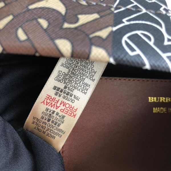B**rry tmonogram stripe print e-canvas bum bag