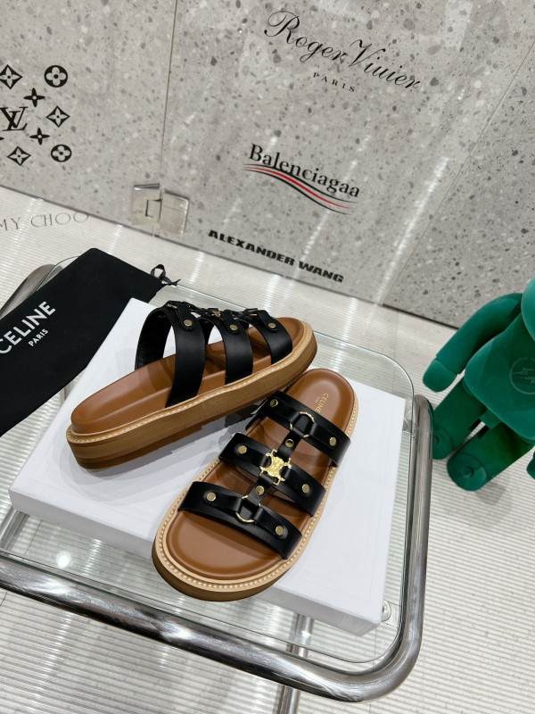 Ce**e slides tippi in calfskin