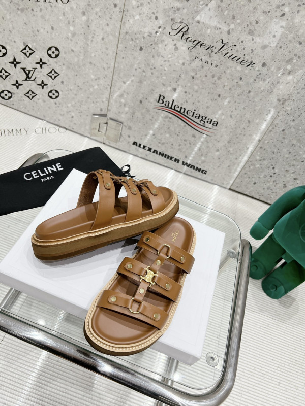 Ce**e slides tippi in calfskin
