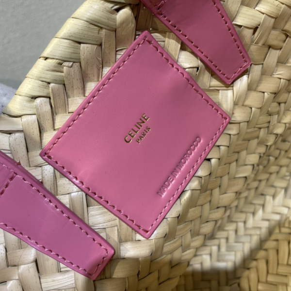 Ce**e triomphe Ce**e classic panier in palm leaves and calfskin
