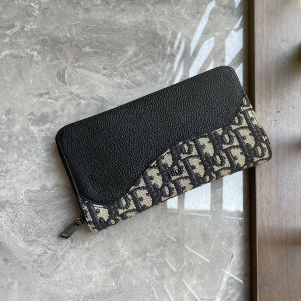 D*or saddle zipped long wallet