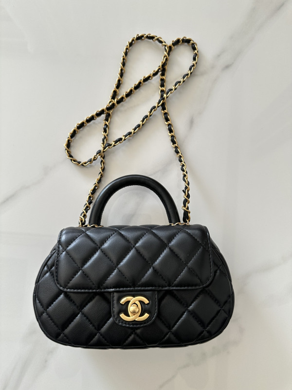 CL SMALL FLAP BAG WITH TOP HANDLE