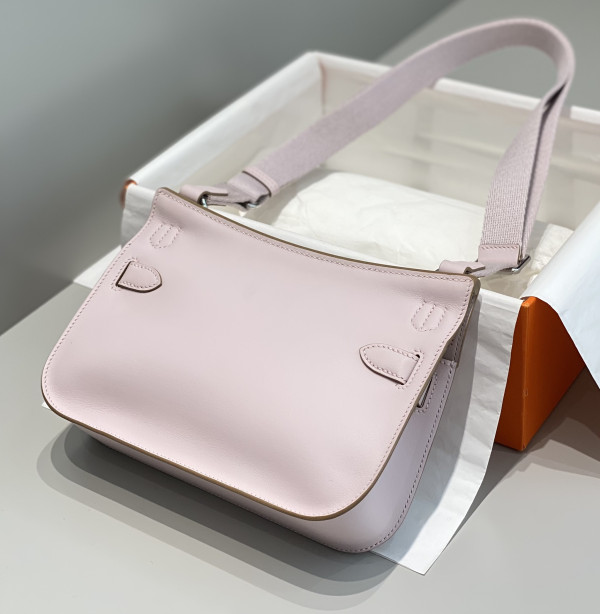 H**mes jypsiere mini bag in swift leather gris meyer
