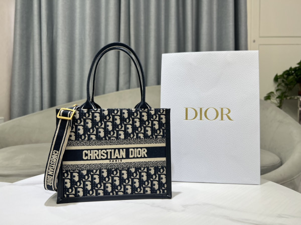 D*or oblique book tote- 26×12×21cm