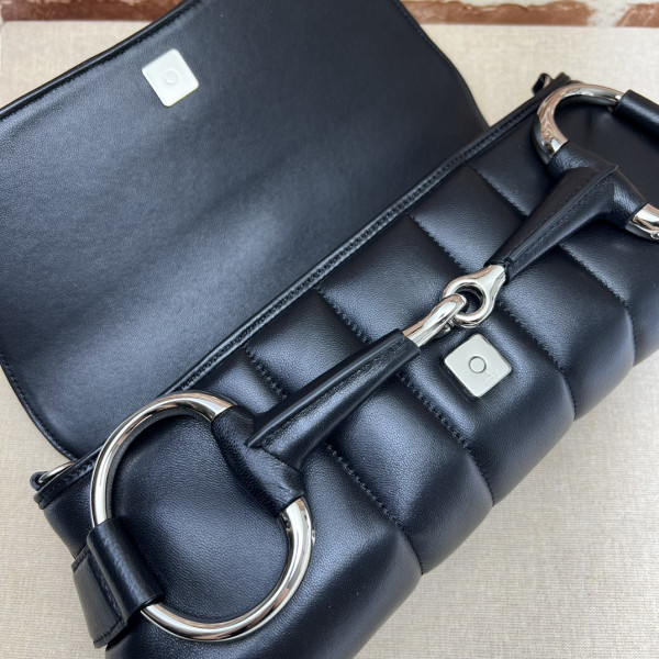G*u*i horsebit chain big shoulder bag