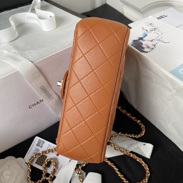 CL FLAP BAG WITH TOP HANDLE-21CM