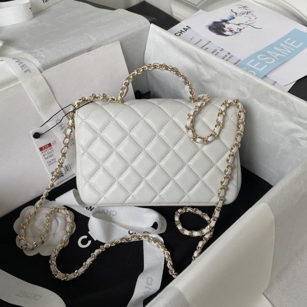 CL FLAP BAG WITH TOP HANDLE-18CM